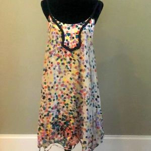 Silk short dress or long top. Size 4.